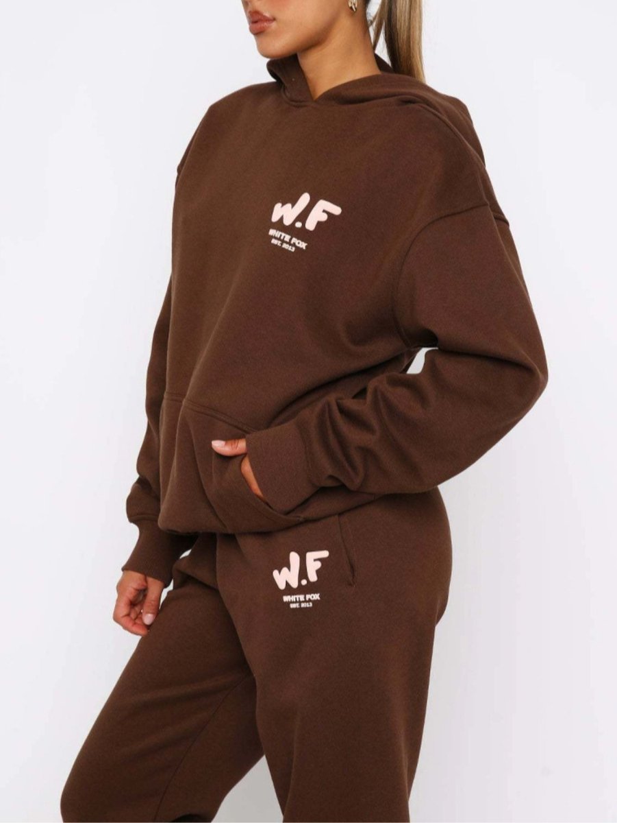 Fox Kapüşonlu Jogger Set - VeralunaVeralunaKahverengiSFox Kapüşonlu Jogger Set