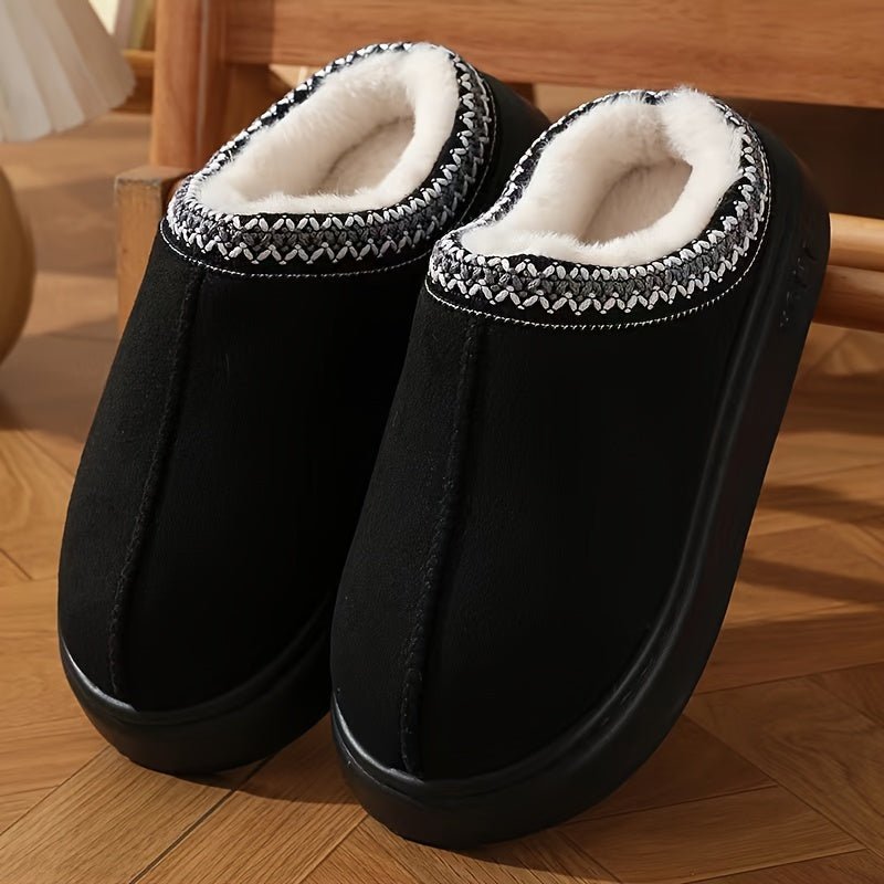 Vera Cozy Luxe Fleece Slippers - VeralunaVeralunaSiyah34Vera Cozy Luxe Fleece Slippers